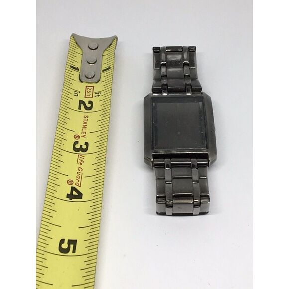Authentic Fossil Watch Bracelet Case Links Parts Band 22mm Black A539 - Picture 1 of 6